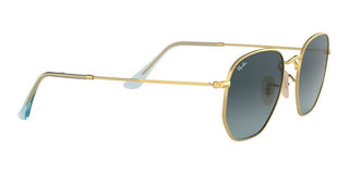Ray-Ban HEXAGONAL METAL RB 3548N unisex Gold Geometric Sunglasses