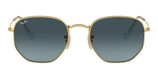 Ray-Ban HEXAGONAL METAL RB 3548N unisex Gold Geometric Sunglasses