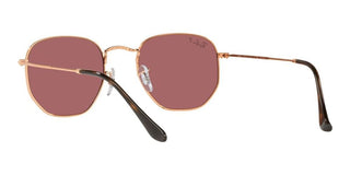Ray-Ban HEXAGONAL METAL RB 3548N unisex Rose gold Geometric Sunglasses