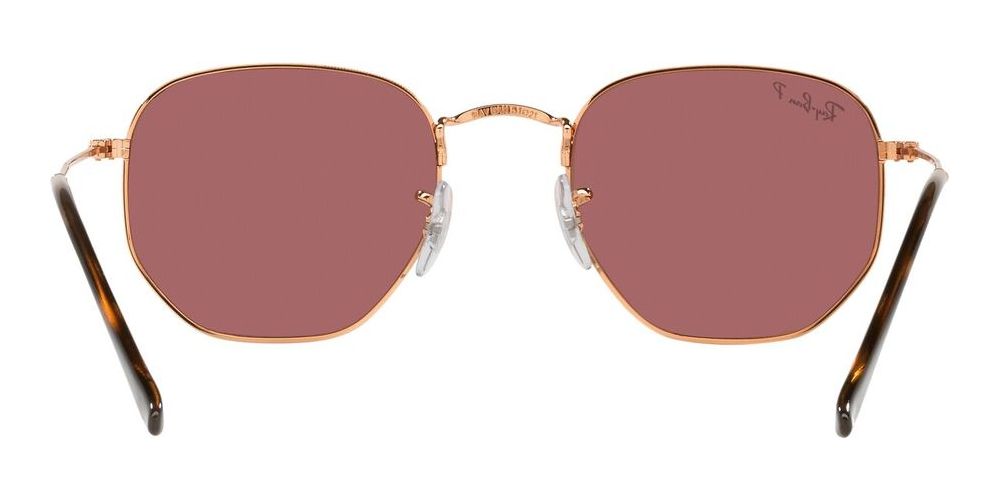 Ray-Ban HEXAGONAL METAL RB 3548N unisex Rose gold Geometric