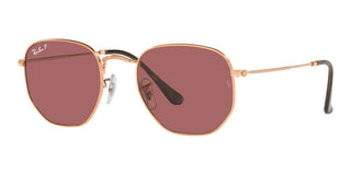 Ray-Ban HEXAGONAL METAL RB 3548N unisex Rose gold Geometric Sunglasses