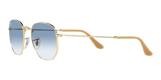 Ray-Ban HEXAGONAL RB 3548 unisex Gold Geometric Sunglasses