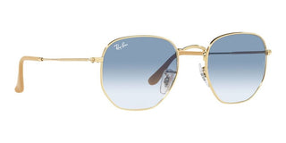 Ray-Ban HEXAGONAL RB 3548 unisex Gold Geometric Sunglasses
