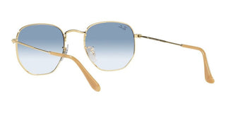 Ray-Ban HEXAGONAL RB 3548 unisex Gold Geometric Sunglasses