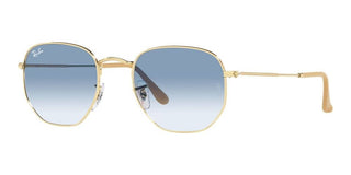 Ray-Ban HEXAGONAL RB 3548 unisex Gold Geometric Sunglasses