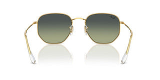 Ray-ban Hexagonal Rb 3548 Legend Gold Unisex Gold Geometric Sunglasses