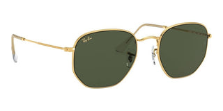 Ray-Ban HEXAGONAL RB 3548 LEGEND GOLD unisex Gold Geometric Sunglasses
