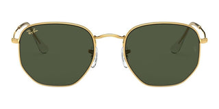 Ray-Ban HEXAGONAL RB 3548 LEGEND GOLD unisex Gold Geometric Sunglasses
