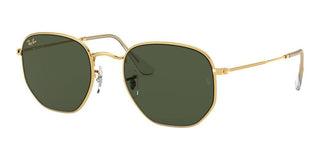 Ray-Ban HEXAGONAL RB 3548 LEGEND GOLD unisex Gold Geometric Sunglasses
