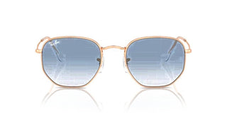 Ray-Ban HEXAGONAL RB 3548 LEGEND GOLD unisex Rose gold Geometric Sunglasses
