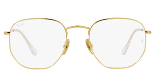 Ray-Ban HEXAGONAL RX 8148V unisex Gold Geometric Eyeglasses