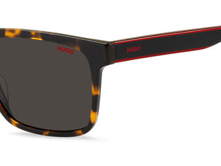 Hugo HG 1242/S men Havana Squared Sunglasses
