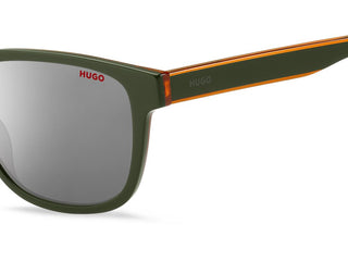 Hugo HG 1243/S men Green Squared Sunglasses