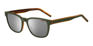 Hugo HG 1243/S men Green Squared Sunglasses