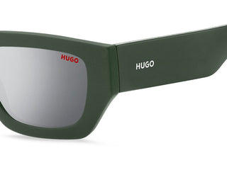 Hugo HG 1252/S men Green Squared Sunglasses