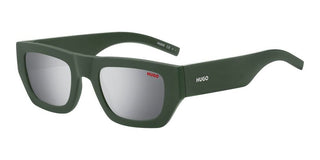 Hugo HG 1252/S men Green Squared Sunglasses