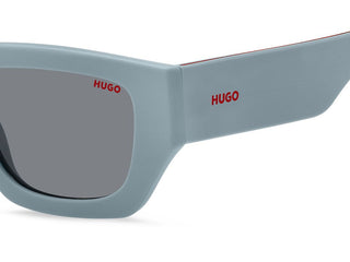 Hugo HG 1252/S men Blue Squared Sunglasses