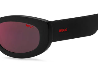 Hugo HG 1253/S women Black Geometric Sunglasses