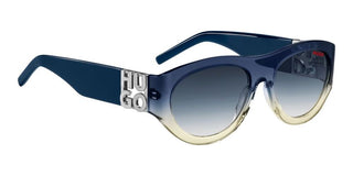 Hugo HG 1254/S men Blue Geometric Sunglasses