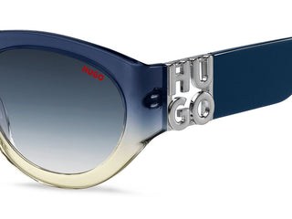Hugo HG 1254/S men Blue Geometric Sunglasses