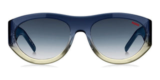 Hugo HG 1254/S men Blue Geometric Sunglasses