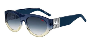 Hugo HG 1254/S men Blue Geometric Sunglasses