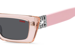 Hugo HG 1256/S women Pink Geometric Sunglasses