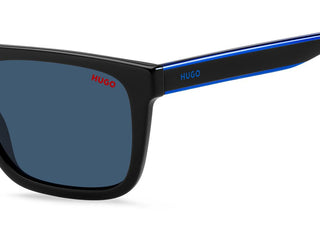 Hugo Hg 1297/s Unisex Black Squared Sunglasses