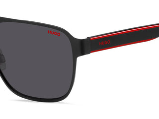 Hugo Hg 1298/s Men Black Squared Sunglasses