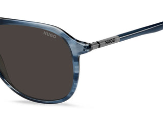 Hugo Hg 1345/s Men Blue Rectangle Sunglasses