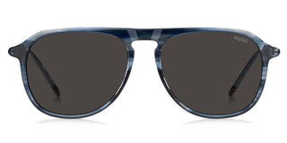 Hugo HG 1345/S men Blue Rectangle Sunglasses