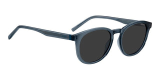 Hugo Hg 1357/s Men Blue Rectangle Sunglasses
