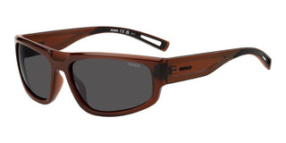 Hugo HG 1367/S men Brown Rectangle Sunglasses
