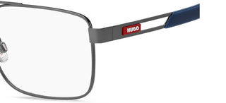Hugo Hg 1388 Men Ruthenium Squared Eyeglasses