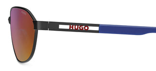 Hugo HG 1413/S men Black Geometric Sunglasses