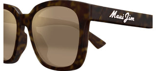 Maui Jim Honua Af Mj0653sa Unisex Havana Squared Sunglasses