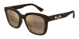 Maui Jim Honua Af Mj0653sa Unisex Havana Squared Sunglasses