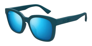 Maui Jim Honua Af Mj0653sa Unisex Blue Squared Sunglasses