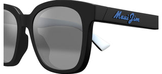 Maui Jim Honua Af Mj0653sa Unisex Black Squared Sunglasses