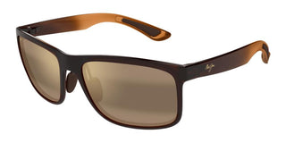 Maui Jim Huelo Mj0449s Unisex Brown Squared Sunglasses