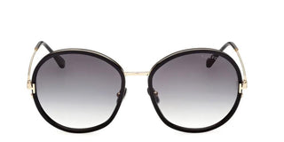 Tom Ford Hunter-02 Ft 0946 Women Black Round Sunglasses