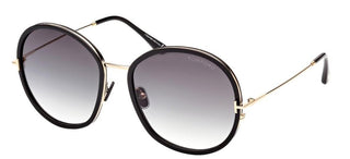 Tom Ford Hunter-02 Ft 0946 Women Black Round Sunglasses