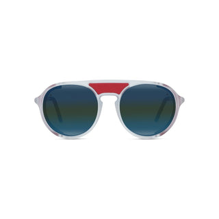 Vuarnet Outdoor Protection Ice 01 Men White Round Sunglasses