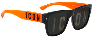 Dsquared2 ICON 0004/S men Black Squared Sunglasses
