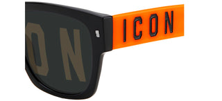 Dsquared2 ICON 0004/S men Black Squared Sunglasses