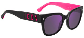 Dsquared2 ICON 0005/S women Black Geometric Sunglasses
