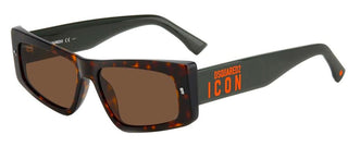 Dsquared2 ICON 0007/S men Havana Geometric Sunglasses