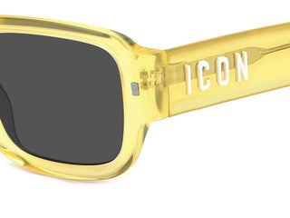 Dsquared2 ICON 0009/S men Yellow Squared Sunglasses
