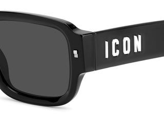 Dsquared2 ICON 0009/S men Black Squared Sunglasses