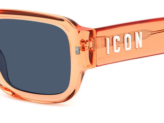 Dsquared2 ICON 0009/S men Orange Squared Sunglasses